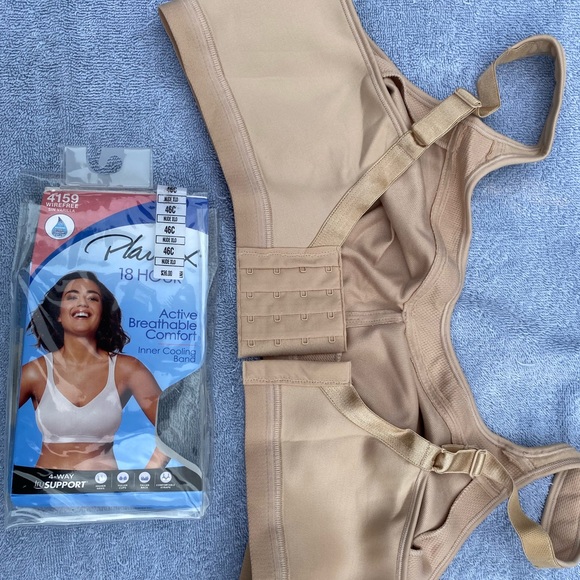Brand New, 18 Hour Playtex 46C Tan Bra - Picture 4 of 5